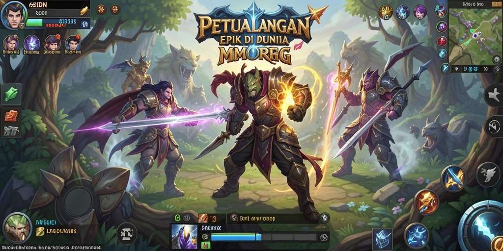 Tampilan gameplay seru dari 68IDN dalam dunia MMORPG.