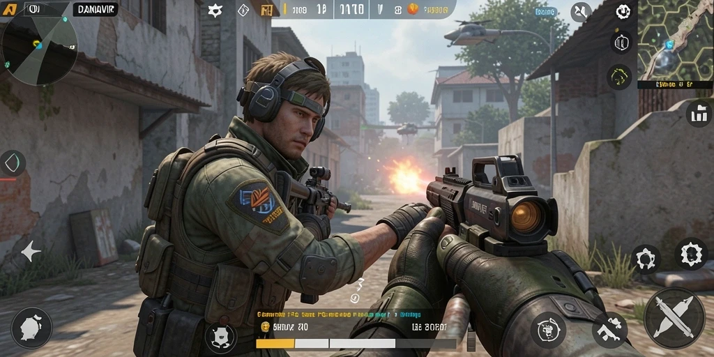 Tampilan gameplay menarik dari DANAVIP yang penuh aksi.