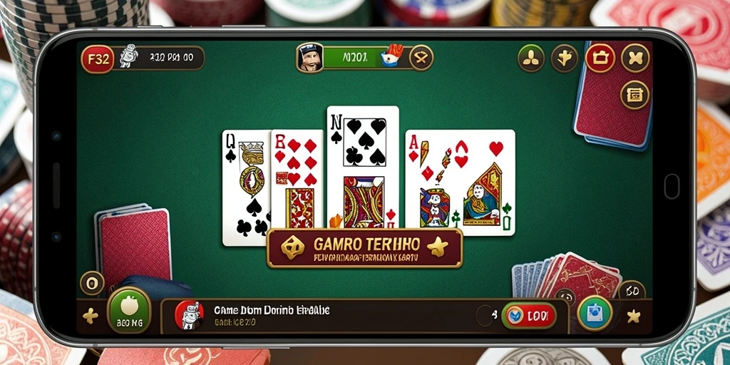 Tampilan seru gameplay Domino di F32 dengan pemain yang berinteraksi.
