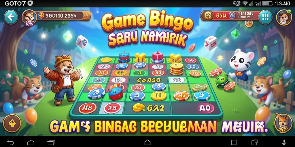 Tampilan gameplay seru GOTO77 dalam permainan Bingo.