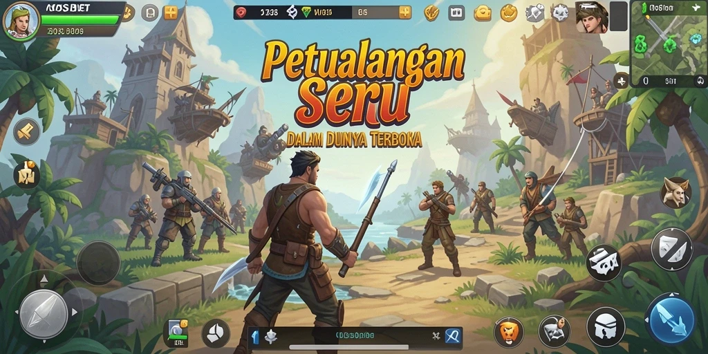 Tampilan gameplay Open World yang mendebarkan dalam IOSBET.