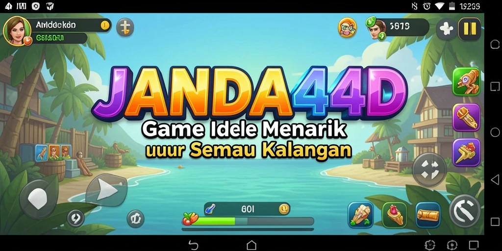 Tampilan gameplay utama JANDA4D yang menarik dan interaktif.