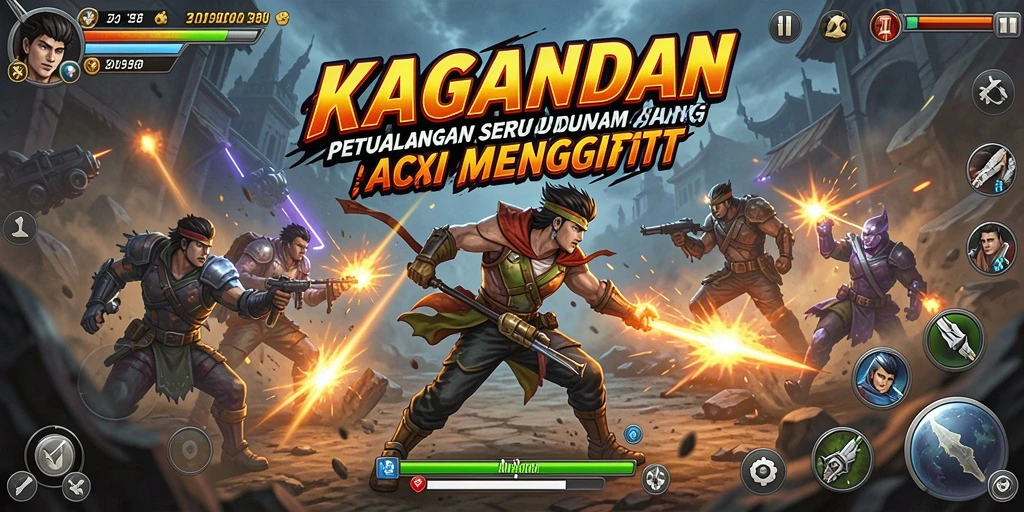 Gameplay KAGANDAN yang intens dan penuh aksi.