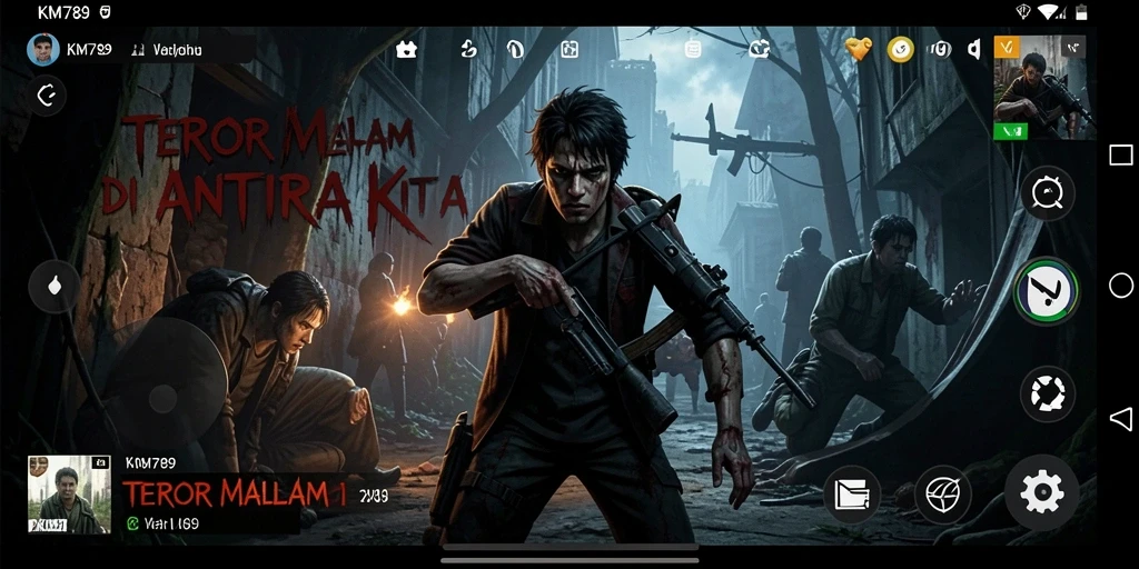 Tampilan gameplay KM789 yang menegangkan dan penuh misteri.