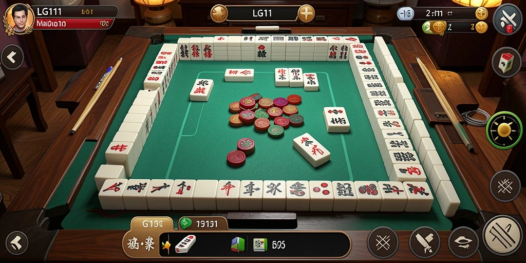 Tampilan gameplay Mahjong yang seru dan menantang di LG111.