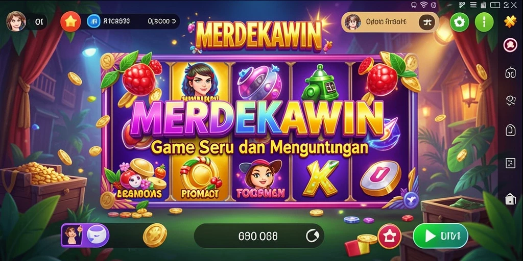 Tampilan gameplay MERDEKAWIN yang seru dan penuh warna.