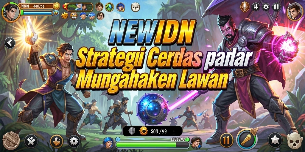 Tampilan gameplay strategis yang menarik dari NEWIDN.