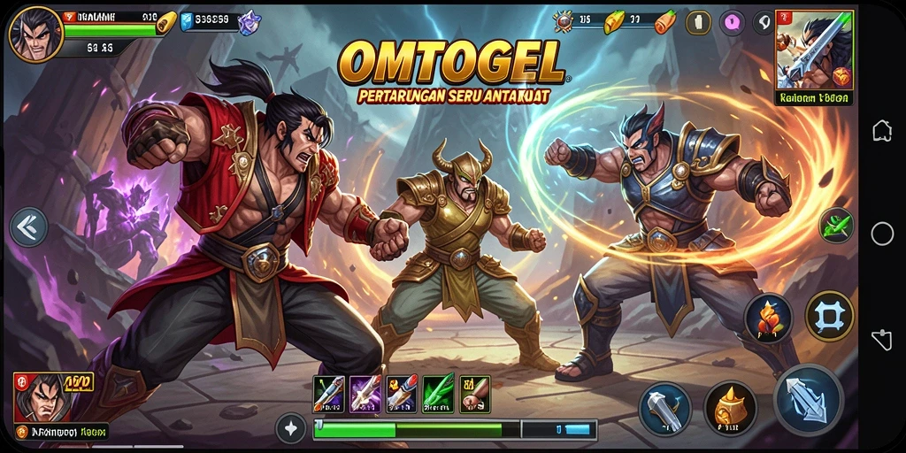 Gameplay seru dalam pertarungan karakter di OMTOGEL.