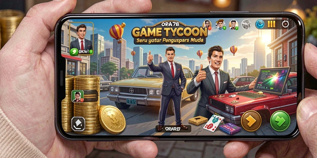 Screenshot gameplay ORA78 dengan tampilan bisnis yang menarik.