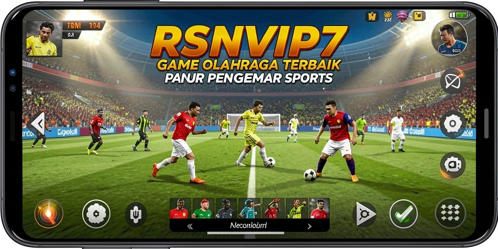 Screenshot gameplay RSNVIP7 menampilkan aksi seru dalam pertandingan olahraga.