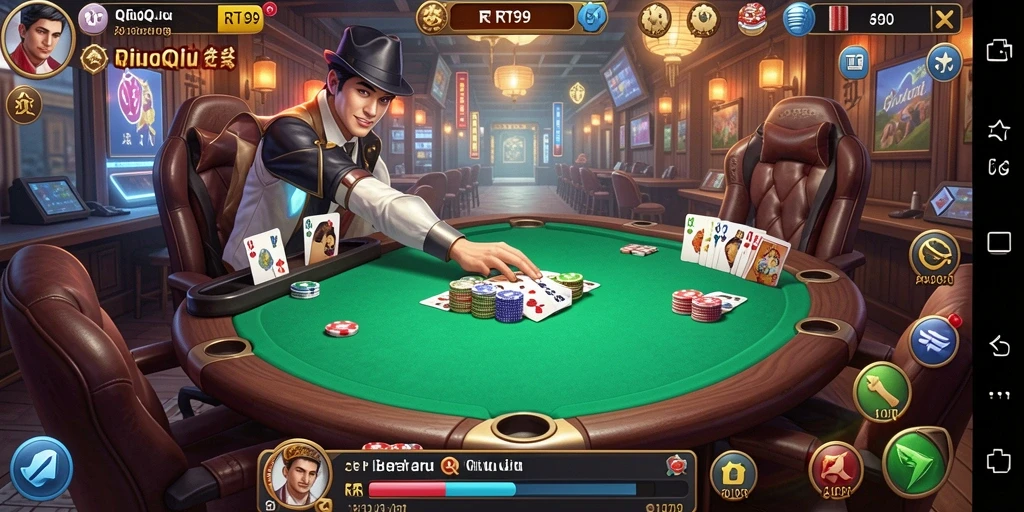 Tampilan gameplay QiuQiu yang menarik dalam RT99.