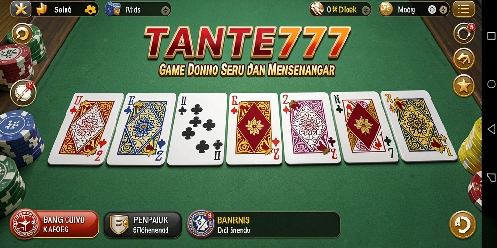 Tampilan gameplay TANTE777 yang seru dan interaktif.