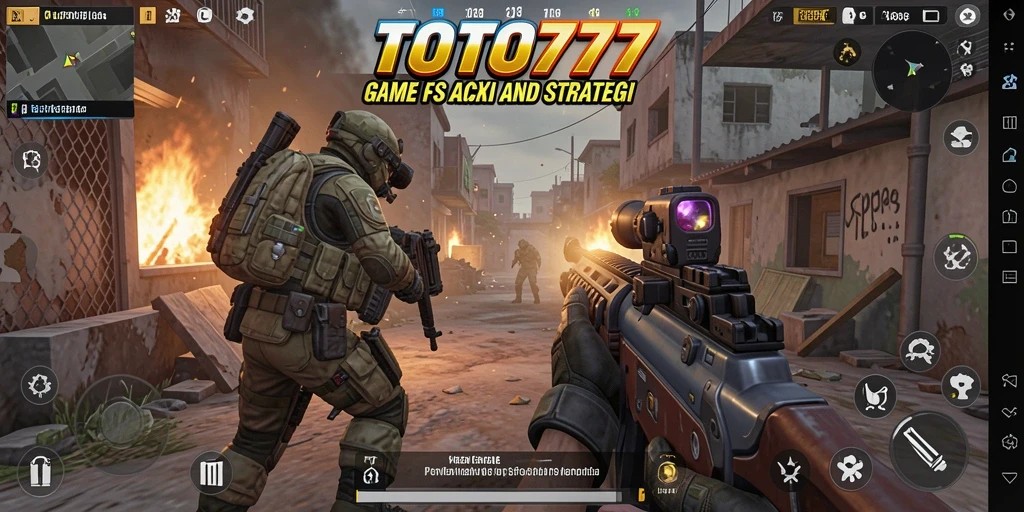 Tampilan gameplay menakjubkan dalam game FPS TOTO777.