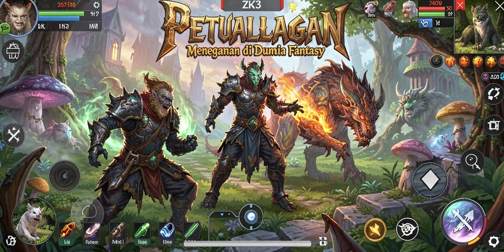 Tangkapan layar ZK3 menampilkan gameplay petualangan yang mendebarkan.